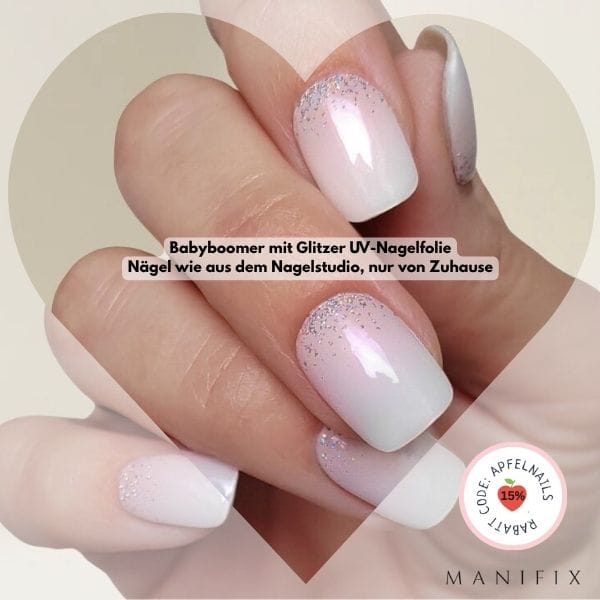 Nägel Design Babyboomer auf den Nägeln