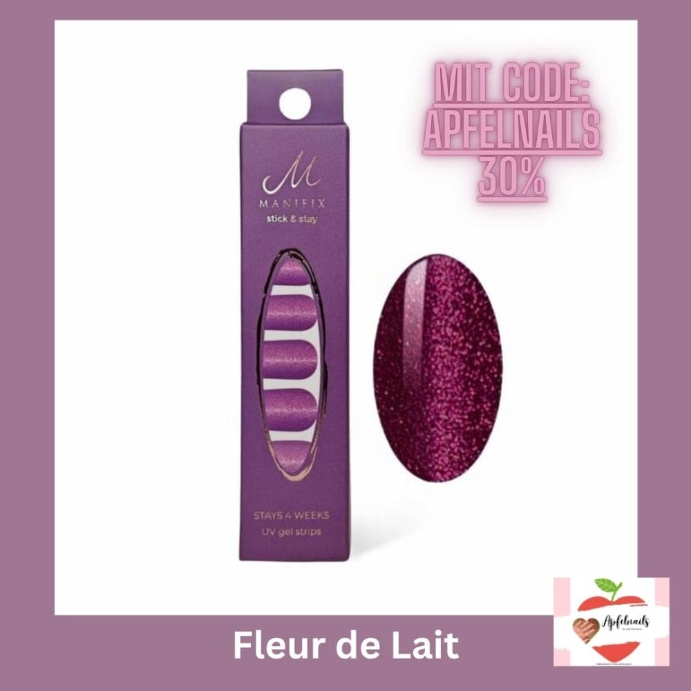 Manifix Sommerfarbe Vorstellung am Dienstag: Fleur de Lait – Wunderschöne UV Nagelfolie in Lila mit Glitzer