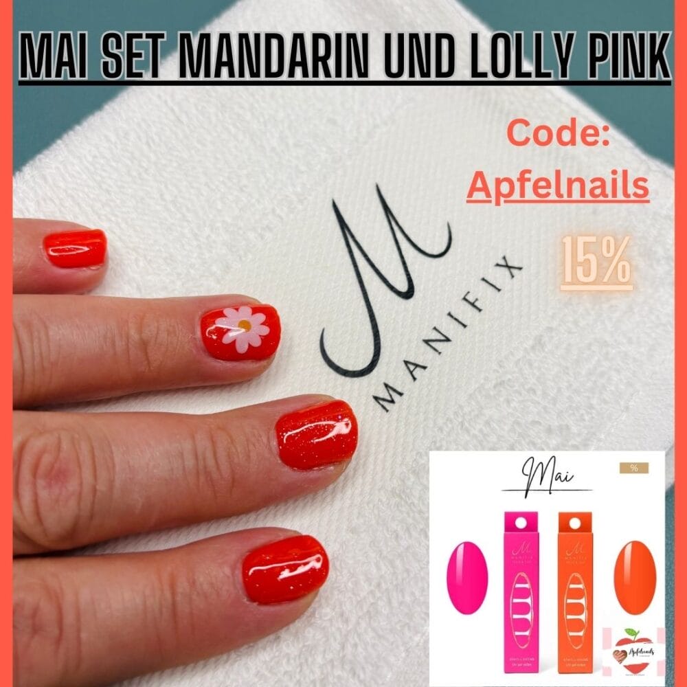 Manifix UV-Folie Mandarin – Langanhaltende Schönheit für Ihre Nägel!