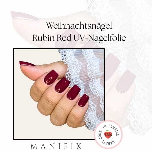 weihnachtsnägel auf Nägeln