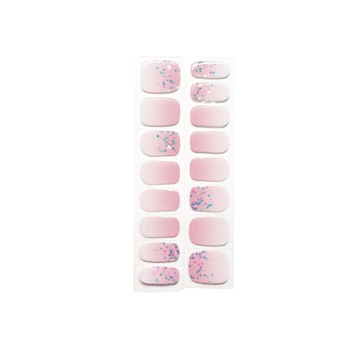 Ballerina Babyboomer mit Glitzer UV-Nagelfolie