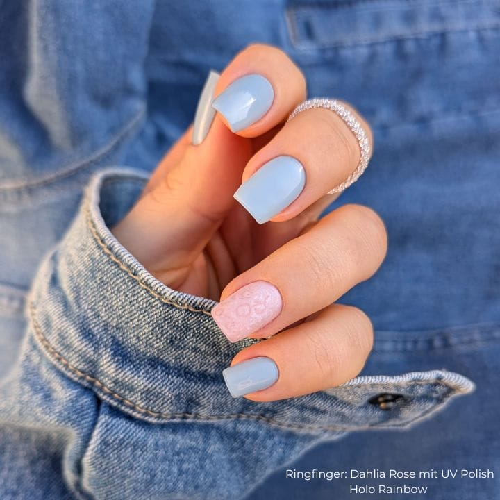 Calm Blue UV-Nagelfolie