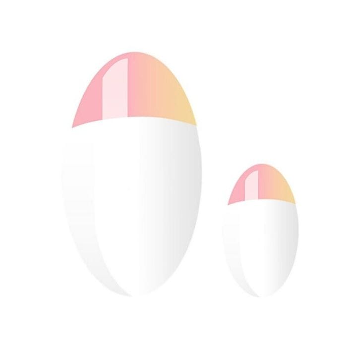 Smooth French Transparent Nagelfolie