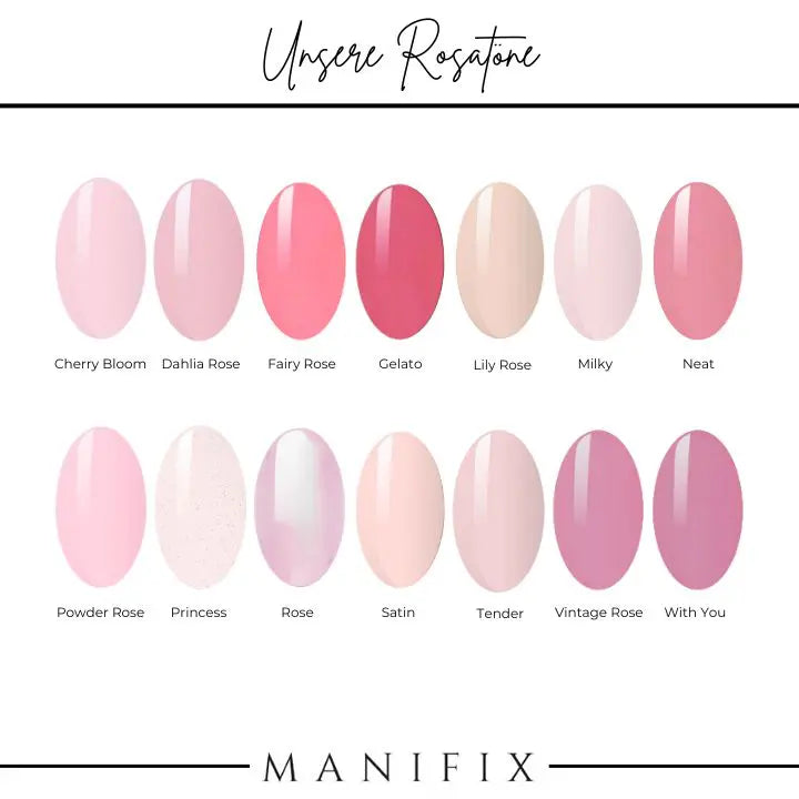 Manifix UV-Nagelfolien in Rosatönen – Übersicht aller rosafarbenen Designs