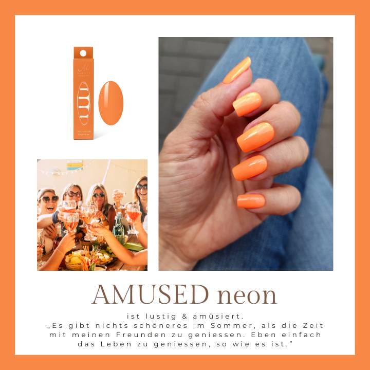 Amused Neon Orange UV-Nagelfolie