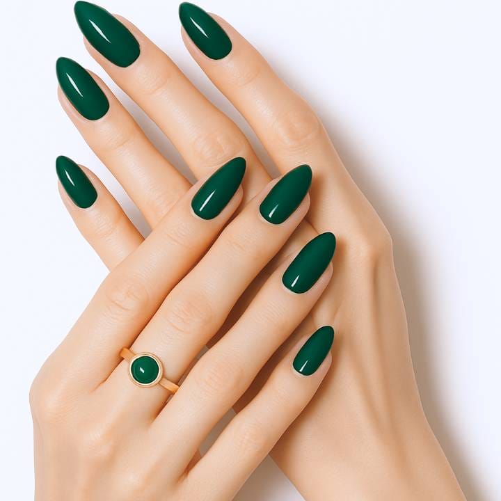 Bonded Green UV Nail Wrap