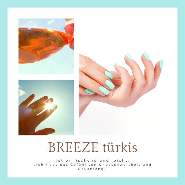 Breeze Türkis UV-Nagelfolie