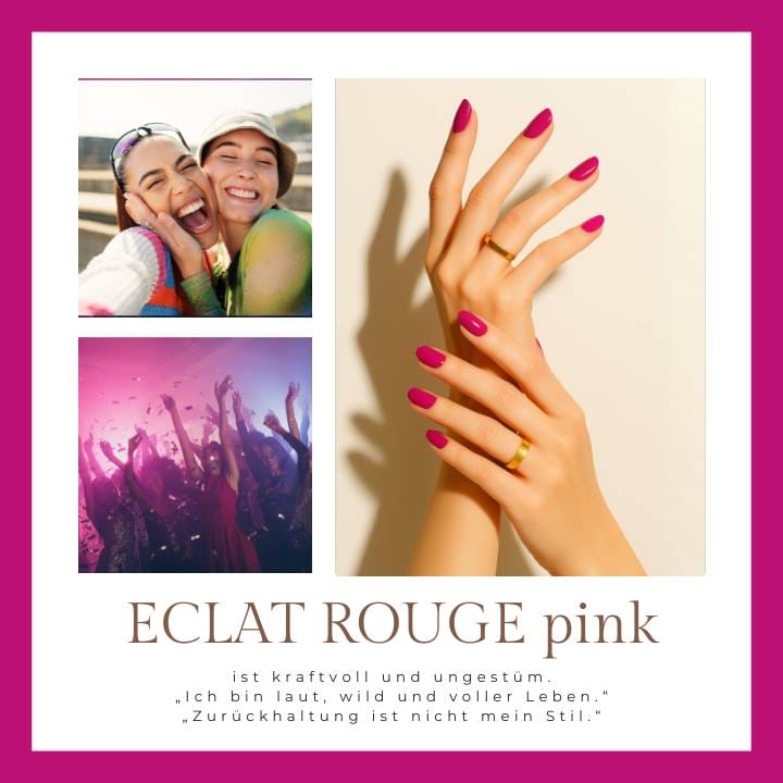 Éclat Rouge Pink UV-Nagelfolie