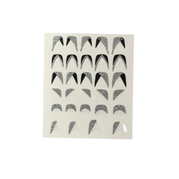 Glitter French Nailart Sticker