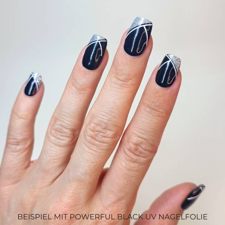 Glitter French Nailart Sticker