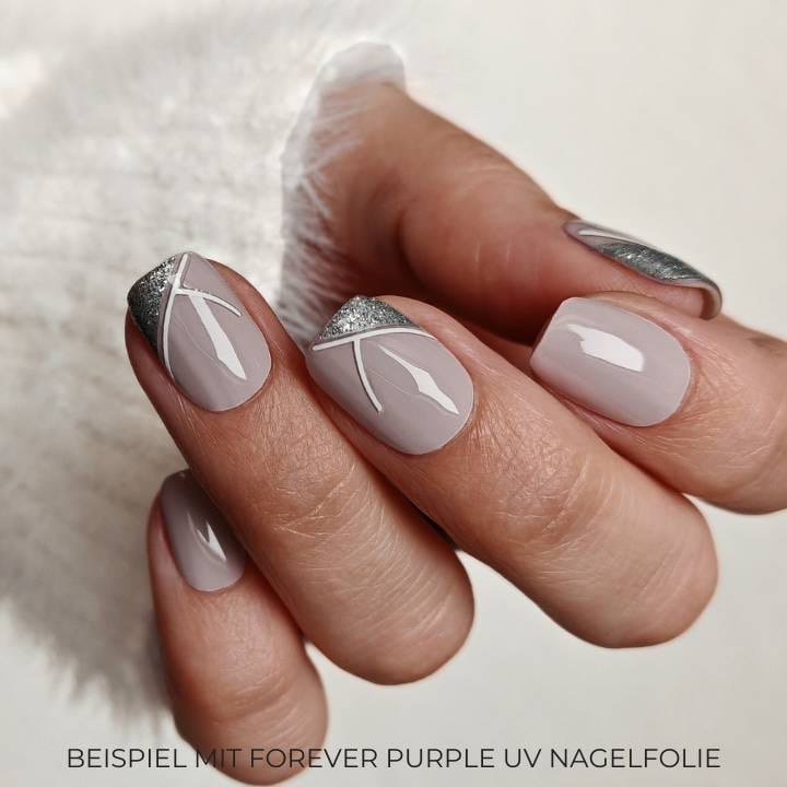 Glitter French Nailart Sticker