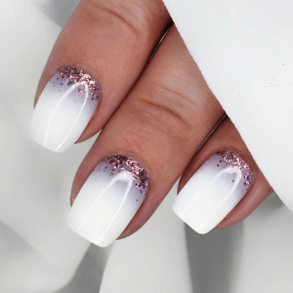 Glitter Glam Baby Boomer UV Nail Wrap