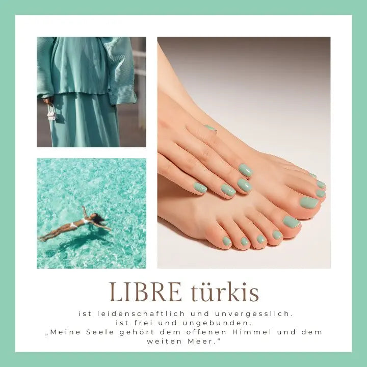 LIBRE GREEN UV-NAGELFOLIE | grüne Gelnägel
