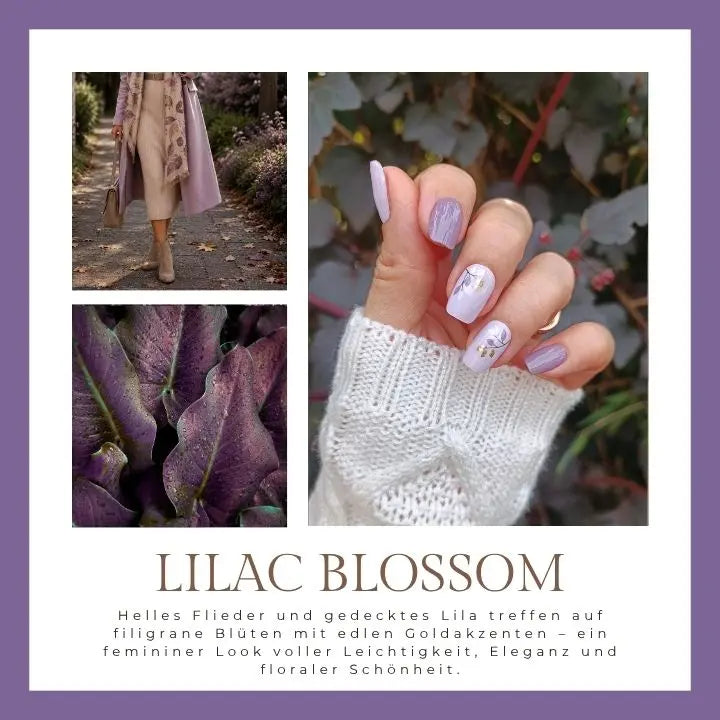 Lilac Blossom Nageldesign UV-Nagelfolie