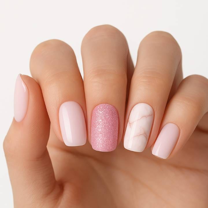 Cinderella Marmor UV-Nagelfolie