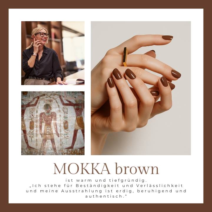Mocha Brown UV Nail Wrap