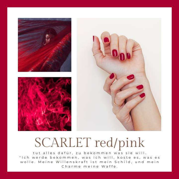 Scarlet Pink UV-Nagelfolie
