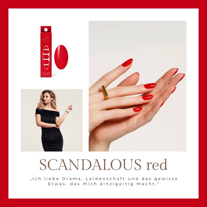 Scandalous Red UV-Nagelfolie