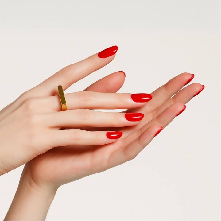 Scandalous Red UV Nail Wraps