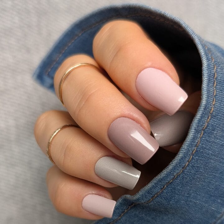 Bunte Nägel mit UV-Nagelfolien von Manifix