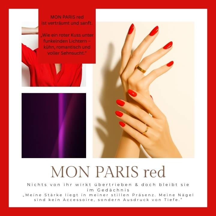 Mon Paris Red UV-Nagelfolie