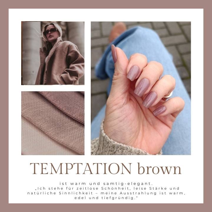 Temptation Brown UV-Nagelfolie