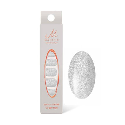 Tiffany Silver Glitter UV-Nagelfolie