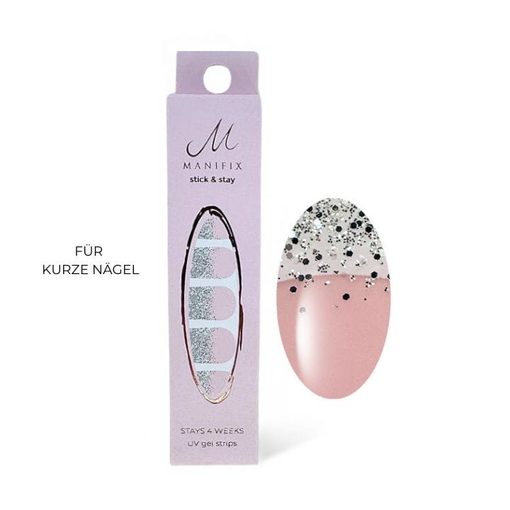 Twinkie Glitter French UV-Nagelfolie