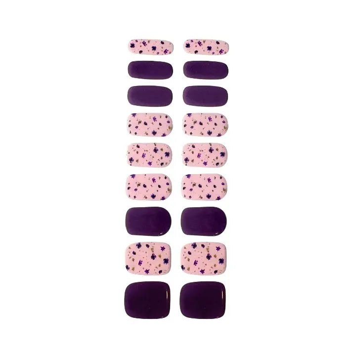 Violet Garden Blumendesign UV-Nagelfolie