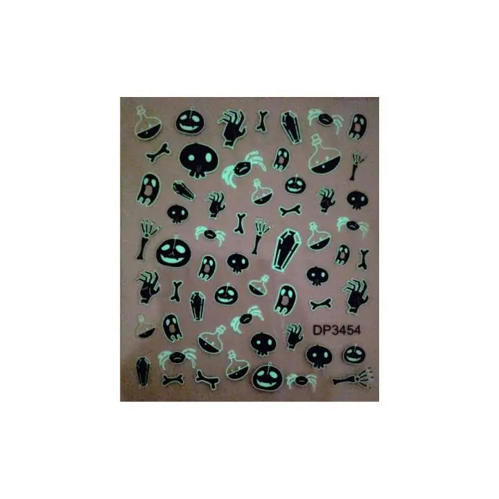 Wednesday Halloween Nailart Sticker