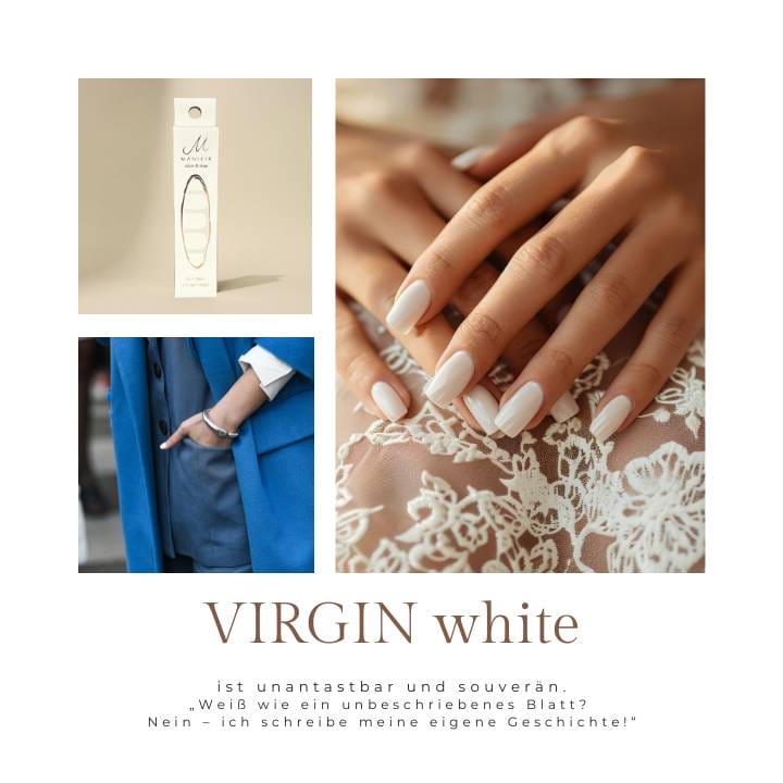 Virgin White UV-Nagelfolie
