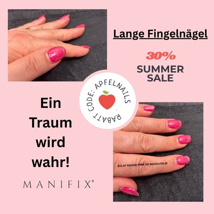 Lange Fingernägel – ein Traum wird wahr: UV-Folien für perfektes Nageldesign
