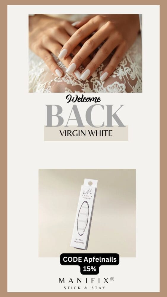 Manifix Virgin White UV-Folie BACK! - Perfekt für Hochzeiten