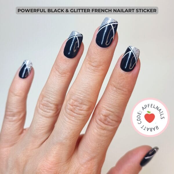 Black Glitter Nail Design – The perfect fresh start for your nails