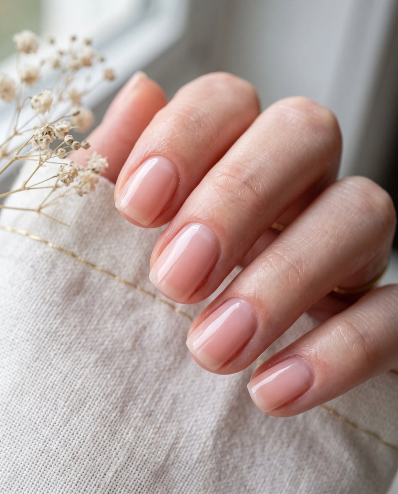 Transparente Nude Töne bilden die perfekte gepflegte Basis