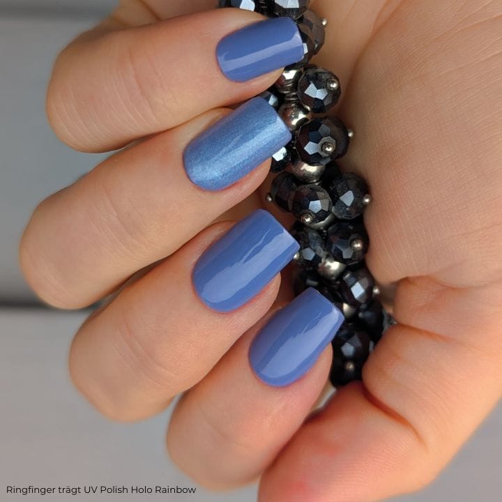 Bright Blue UV-Nagelfolie