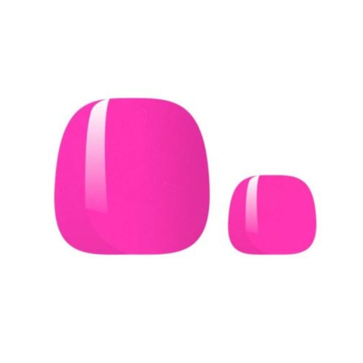 Candy Pink Füße UV-Nagelfolie