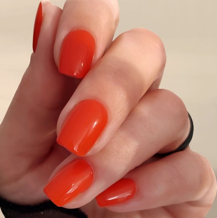 Mandarin Orange UV-Nagelfolie