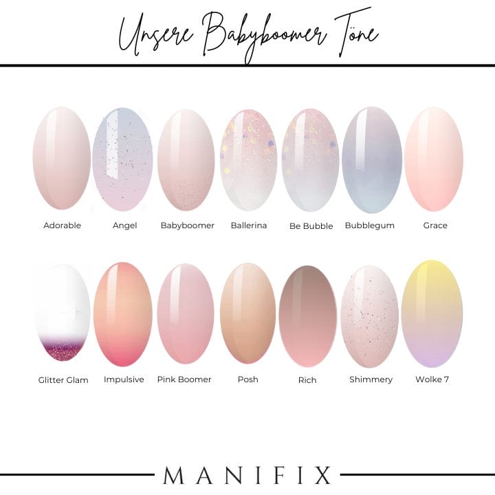Pink Boomer Babyboomer UV-Nagelfolie