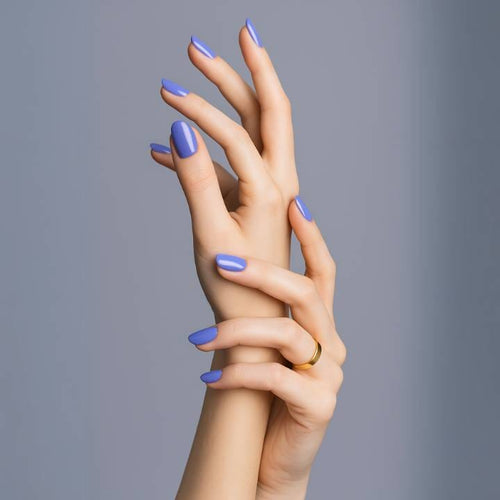 Bright Blue UV-Nagelfolie