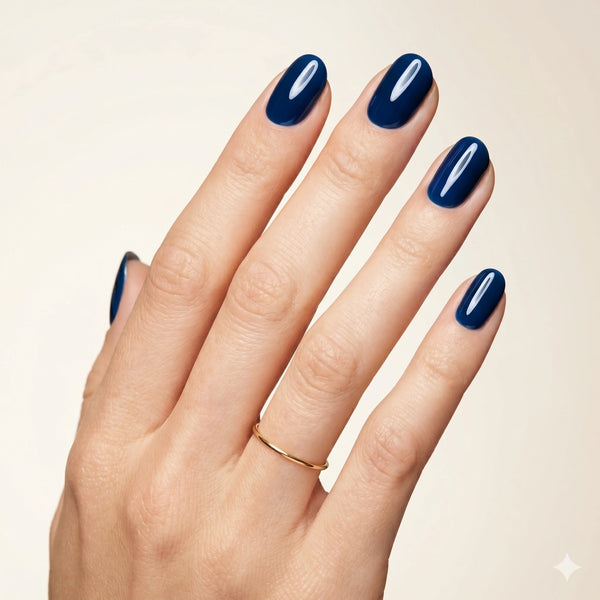 Blaue UV-Nagelfolien