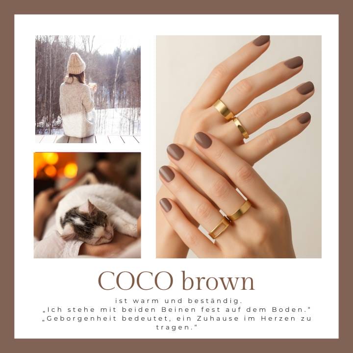 Coco Brown UV-Nagelfolie