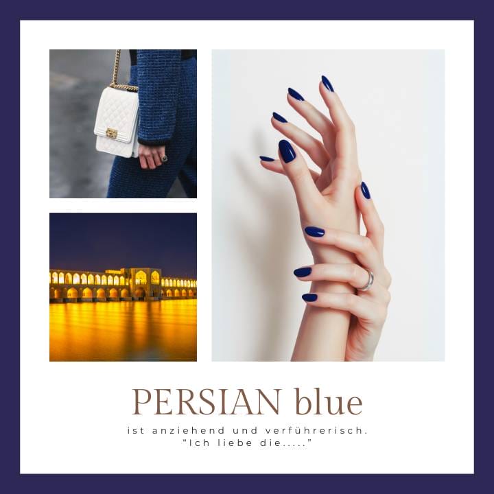 Persian Blue UV-Nagelfolie