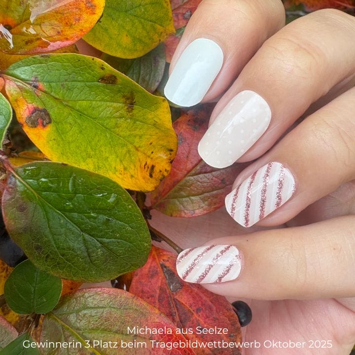 Fairytale Pink White UV-Nagelfolie