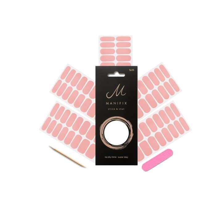 Faithful Coral UV-Nagelfolien von Manifix – Verpackung für korallenfarbene Nägel zuhause