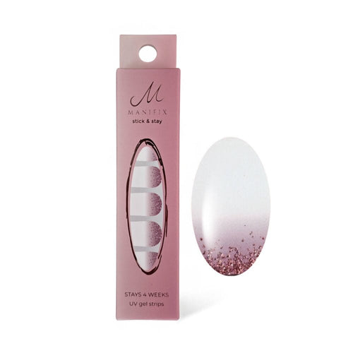 Glitter Glam Babyboomer UV-Nagelfolie