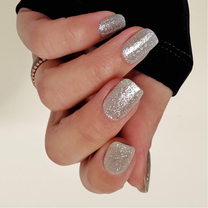 Tiffany Silver Glitter UV-Nagelfolie
