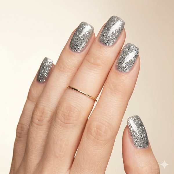 Glitzer UV-Nagelfolien