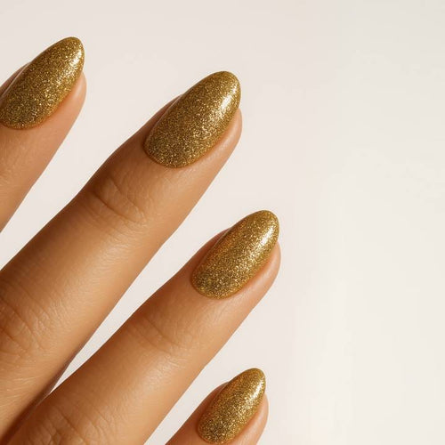 Glamour Gold Glitter UV-Nagelfolie