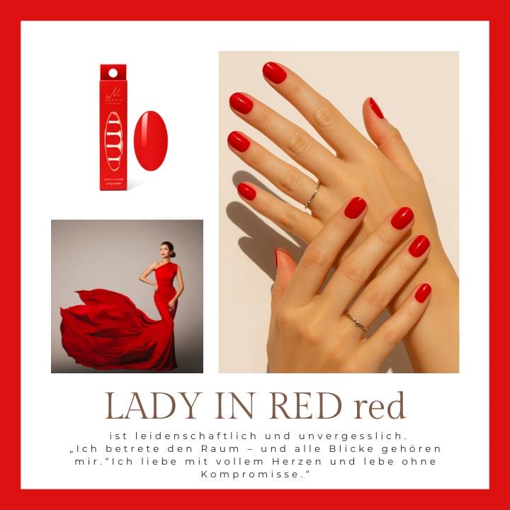 Lady in Red red UV-Nagelfolie